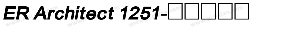 ER Architect 1251字体转换
